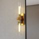 Bari 2 Light 4.5 inch Satin Brass Wall Light