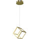 Canada LED 7.87 inch Gold Pendant Ceiling Light