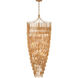 Julie Neill Vacarro LED 25 inch Antique Gold Leaf Cascading Chandelier Ceiling Light