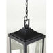 Gibbes Street 3 Light 10 inch Textured Black Outdoor Hanging Lantern, Design Series