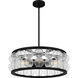 Terrarock 5 Light 23 inch Matte Black Pendant Ceiling Light, Large
