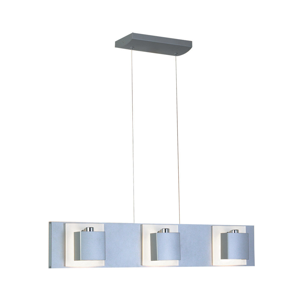 Mira 6 Light 5.5 inch Textured Metallic Grey With Chrome Accent Pendant Ceiling Light