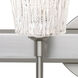 Nico 4 2 Light 15 inch Satin Nickel Vanity Lighting Wall Light in Halogen, Glitter Stone Glass