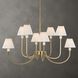 Poppins 8 Light 45 inch Warm Brass Chandelier Ceiling Light