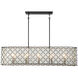 Sheer Elegance 10 Light 48 inch Coal Island Light Ceiling Light