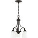 Grace 3 Light 17 inch Espresso Down Chandelier Ceiling Light, Jeremiah