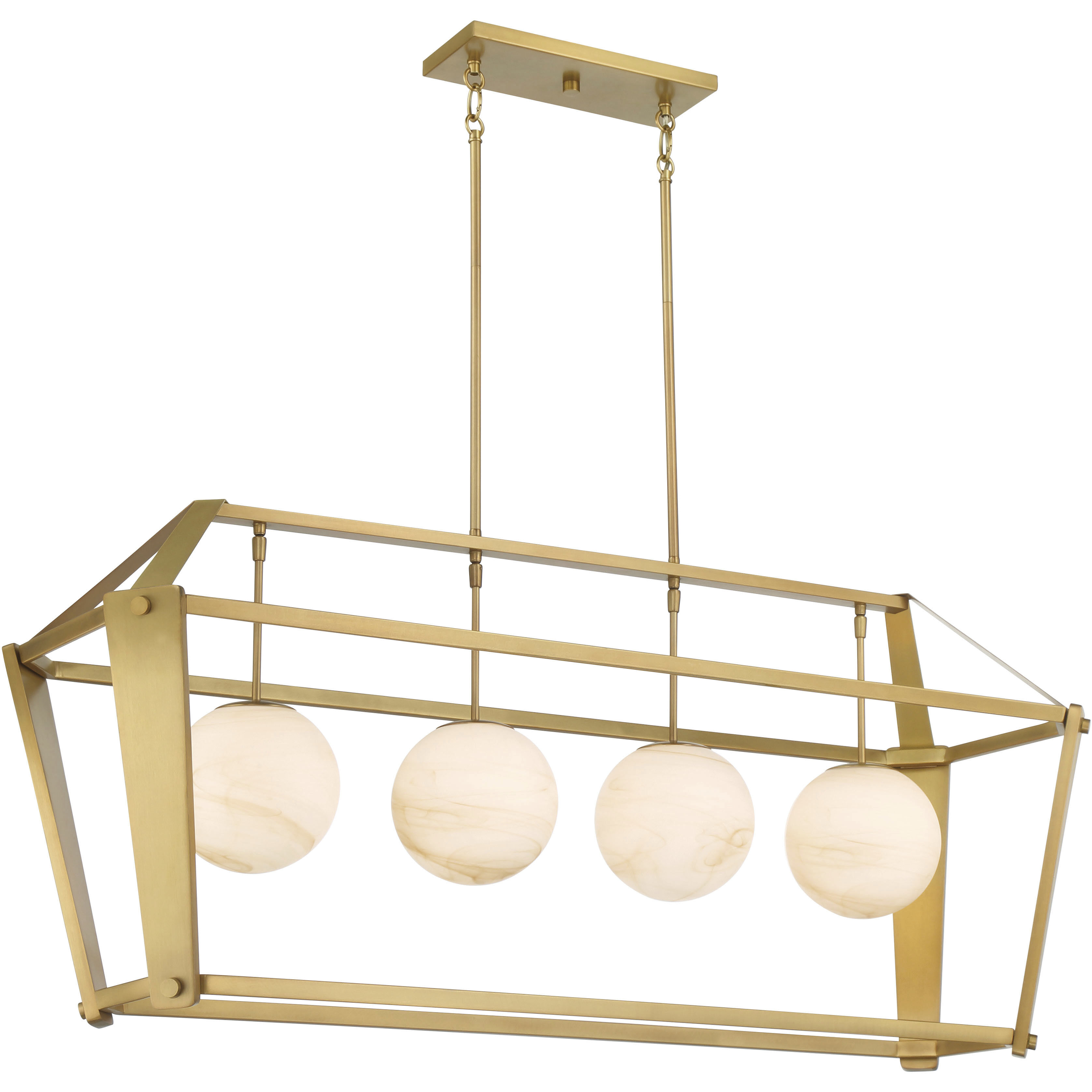 Shimmer Island Light Ceiling Light in Legacy Brass