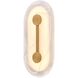 Zubris 1 Light 14 inch Gold Outdoor Sconce