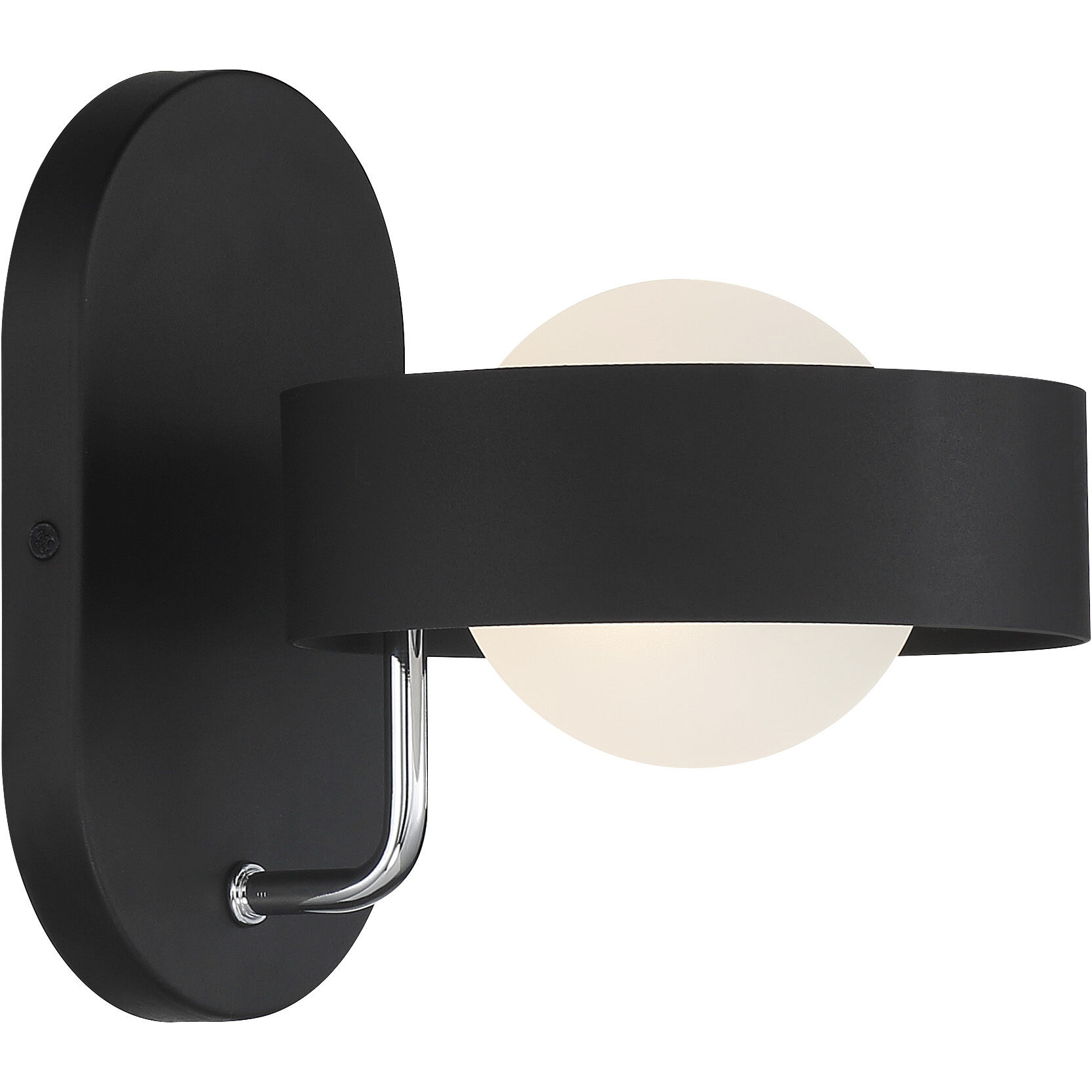 Lift Off 1 Light 6.5 inch Sand Coal And Polished Nickel Bath Light Wall Light