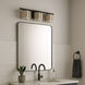 Draughtsman 3 Light 27 inch Natural Wood and Charcoal Bath Vanity Wall Light