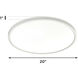 Edge Round LED 20 inch White Flush Mount Ceiling Light