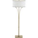 Formae 58.1 inch 100 watt Modern Brass Floor Lamp Portable Light in Natural Anna