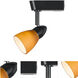 Emily 1 Light Black Track Fixture Ceiling Light in No Shade