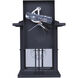 Grant 1 Light 12 inch Black Outdoor Wall Lantern
