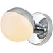 Majesty 1 Light 5 inch Chrome Bath Sconce Wall Light