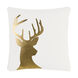 Holiday 18 X 18 inch Ivory/Metallic - Gold Pillow Kit, Square