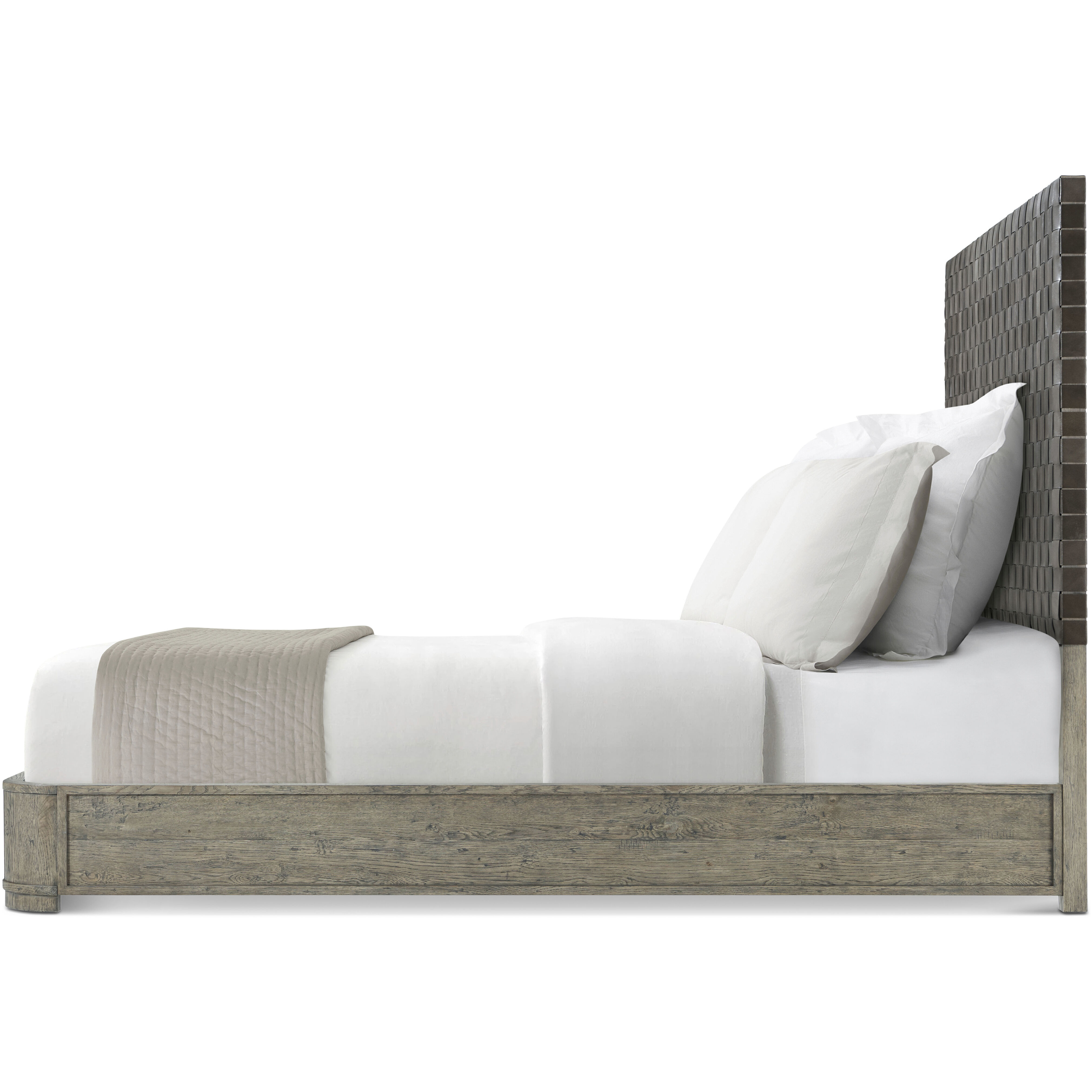 Weston Grey Echo Oak California King Bed, Wooden, Echoes