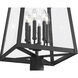 Rainer 6 Light 126 inch Black Outdoor Post Mounted Fixture in G9