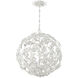 Marselle 6 Light 22 inch Matte White Chandelier Ceiling Light