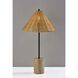 Rayne 27 inch 40 watt Brown Marble and Black Table Lamp Portable Light