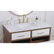 Backsplash 40 X 1 X 4 inch Ivory White Bathroom Vanity Backsplash