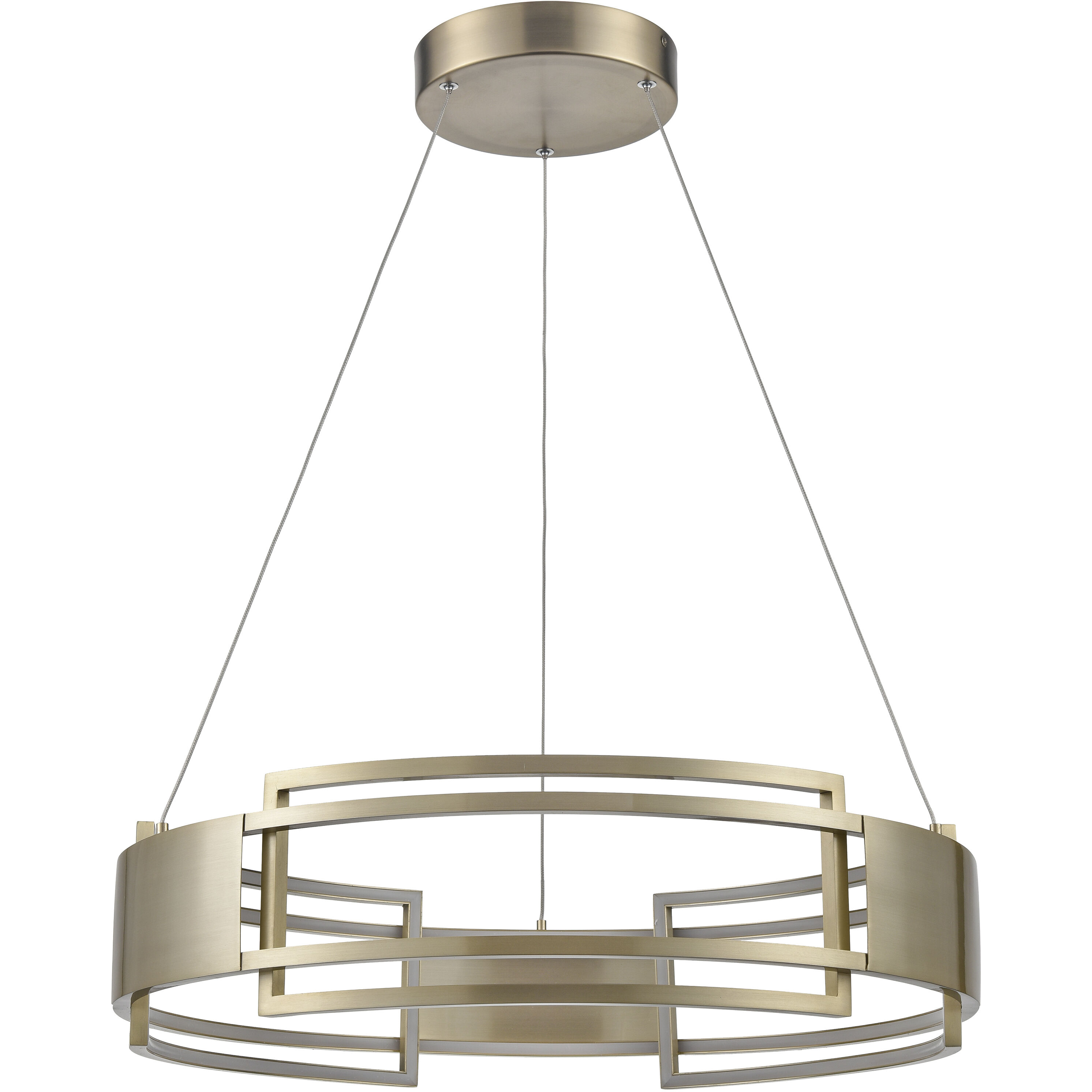 Fashionista LED 24 inch Champagne Gold Chandelier Ceiling Light