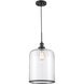 Dorina 1 Light 10 inch Black Jar Pendant Ceiling Light