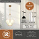 Burnett 3 Light 15.75 inch Muted Brass Pendant Ceiling Light