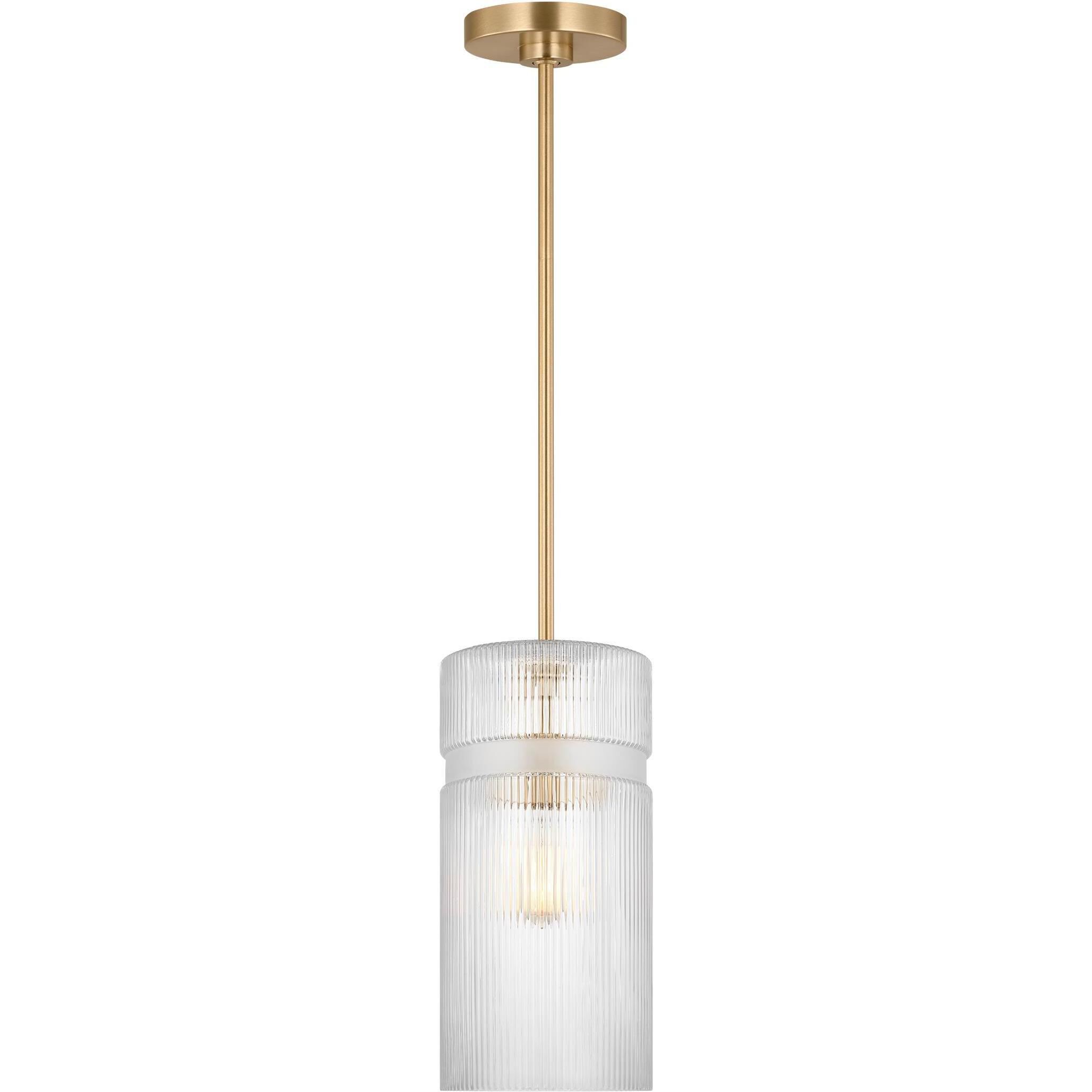 Drew & Jonathan Liouet Pendant Ceiling Light in Satin Brass, Small