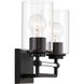 Binsly 2 Light 15.63 inch Coal Bath Vanity Light Wall Light