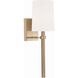 Bromley Bath Sconce Wall Light in Vibrant Gold