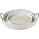 Fabian Weathered White with Bleached and Silver Tray, Set of 2