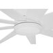 Champion 60 inch Matte White with Matte White/Matte White Blades Ceiling Fan