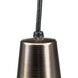 Metal Shade 1 Light Venetian Bronze Pendant Ceiling Light in Standard