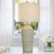 Cameron 32 inch 150.00 watt Cream with Yellow Touches Table Lamp Portable Light