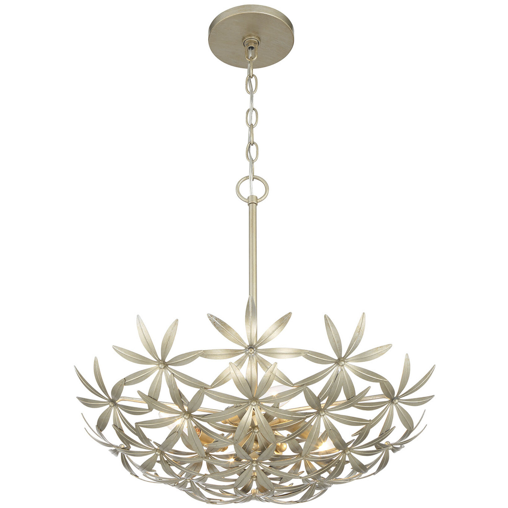 Flower Child 4 Light 21 inch Ambry Gold Pendant Ceiling Light