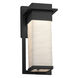 Porcelina 12 inch Matte Black Outdoor Wall Sconce