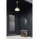 Coastal Elements Scout LED 7 inch Black with Brass Outdoor Wall Mount Lantern