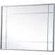 Viola 40 X 30 inch Silver Mirror