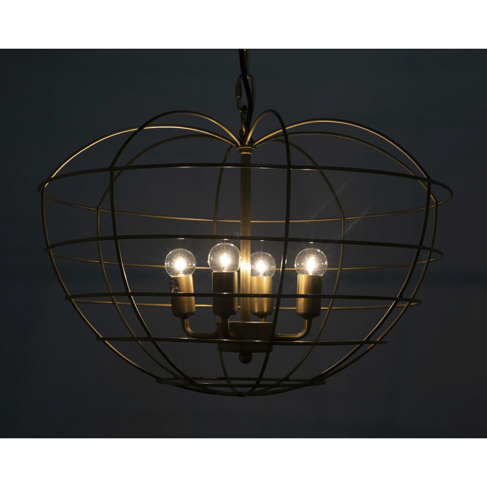 Mo 4 Light 19.5 inch Antique Brass Pendant Ceiling Light