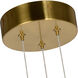 Milano Series 25.5 inch Antique Brass Pendant Ceiling Light, Artisan Collection
