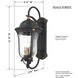 Peale Street 3 Light 22 inch Sand Coal And Vermeil Gold Outdoor Wall Mount, Great Outdoors