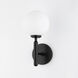 Mina LED 5 inch Glossy Black Wall Sconce Wall Light