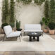 Salma White Outdoor Sofa