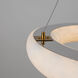 Camila LED 19 inch Brushed Brass Chandelier Ceiling Light