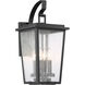 Cantebury 4 Light 20 inch Coal/Gold Outdoor Wall Mount, Great Outdoors