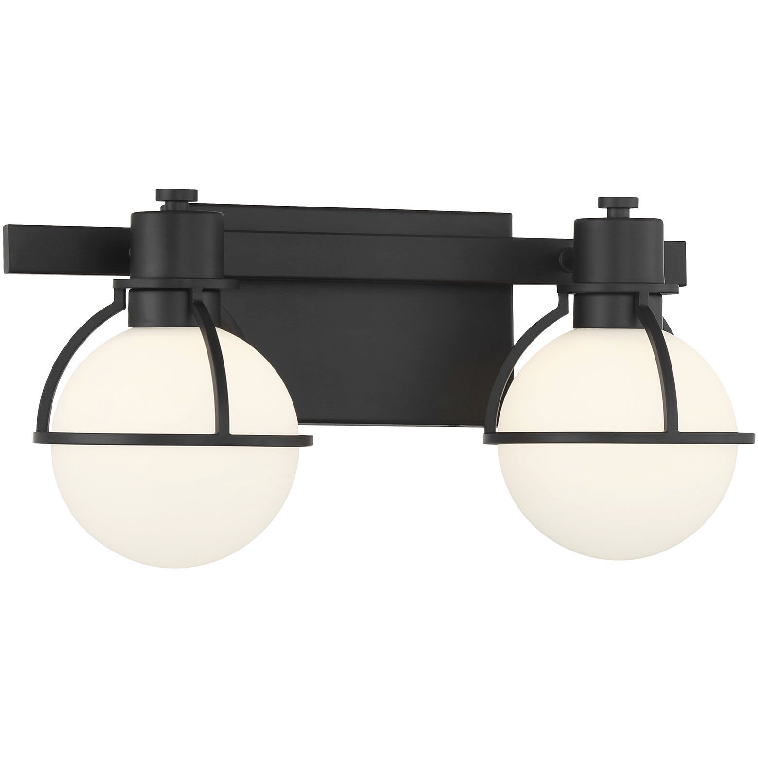 Pierce 2 Light 15.5 inch Matte Black Bathroom Vanity Light Wall Light