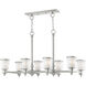 Middlebush 8 Light 42 inch Brushed Nickel Linear Chandelier Ceiling Light