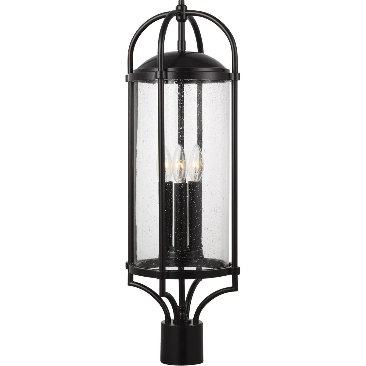 Glencoe Way 28.13 inch Espresso Post Lantern