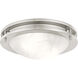 Ariel 2 Light 11 inch Brushed Nickel Flush Mount Ceiling Light